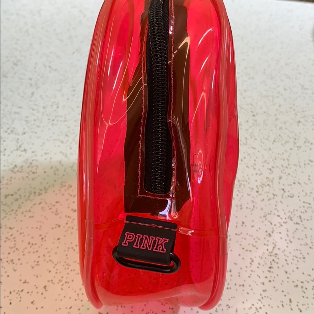 Pink Victoria’s Secret Clear Makeup Bag